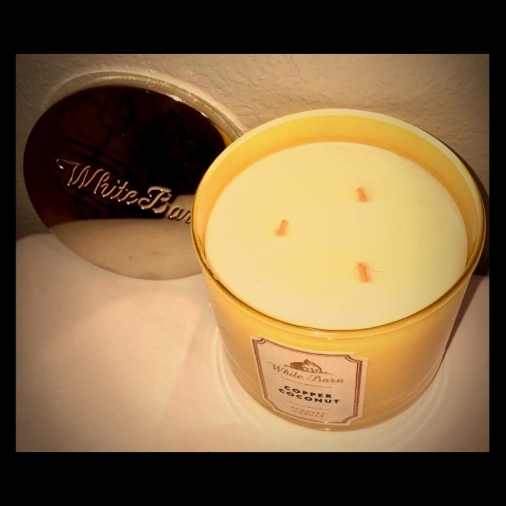 White Barn B&BW Copper Coconut 3-Wick Candle